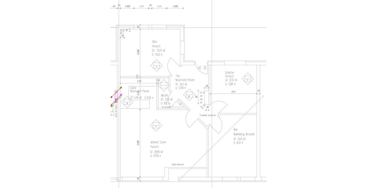 Etagenwohnung Vordorf - 3 Zimmer, 90 m&sup2;, 1.260&euro; | Angebot:26415850