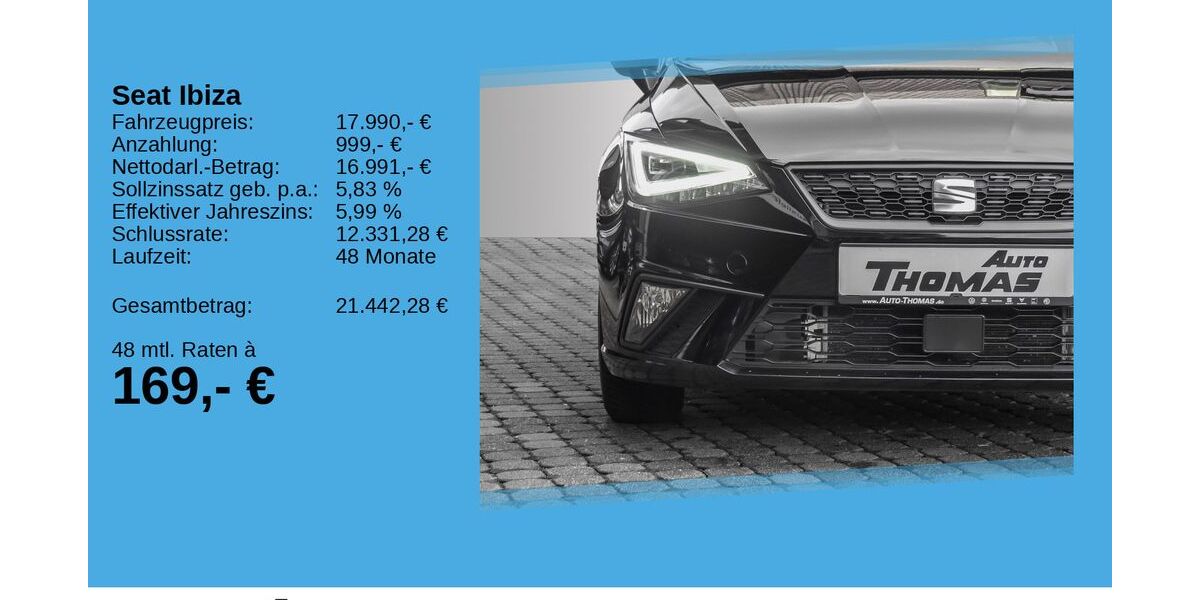 Seat Ibiza 19.270 km 16.490 &euro; Bonn 53227