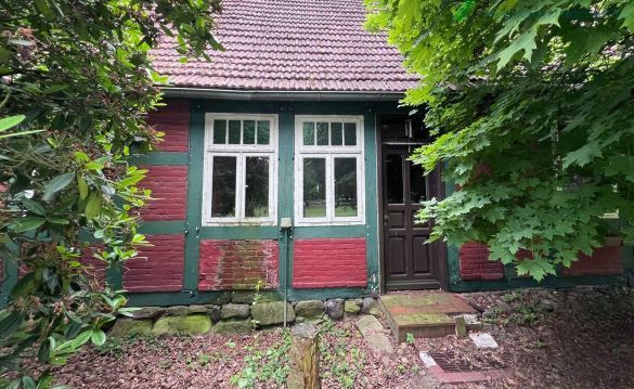 Historischer Niedersachsen- Bauernhof in Fachwerk mit Pferdeboxen u. tollen Eichenbaumbestand - Gewerbeobjekt Diepenau | Angebot:27142419