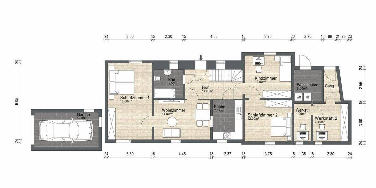 Einfamilienhaus Sitzendorf - 6 Zimmer, 137 m&sup2;, 85.000&euro; | Angebot:24024936