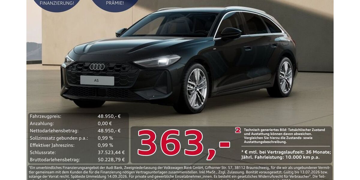 Audi A5 11.620 km 48.950 &euro; Ingolstadt 85057