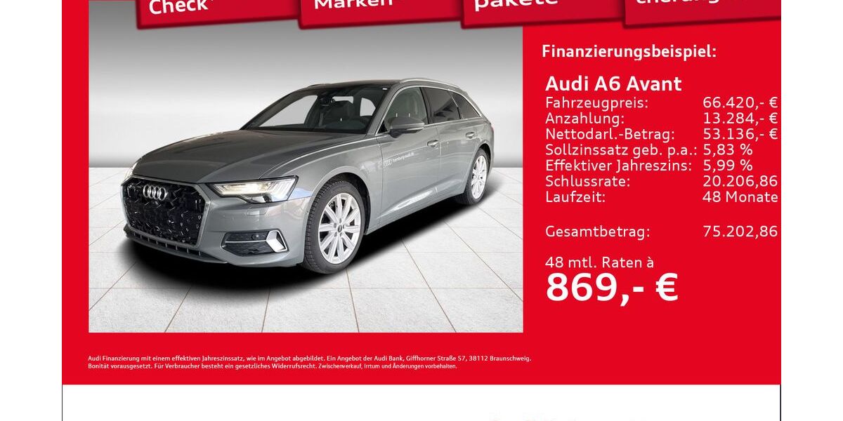 Audi A6 3.908 km 66.420 &euro; Hamburg 22419