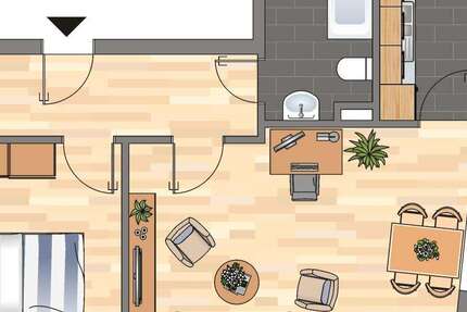 Wohnung zum Mieten in Dortmund 425 € 47.7 m² 2 zimmer