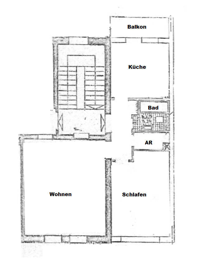 Gemütliche 2 Zimmer Wohnung mit Balkon im Nürnberger Norden