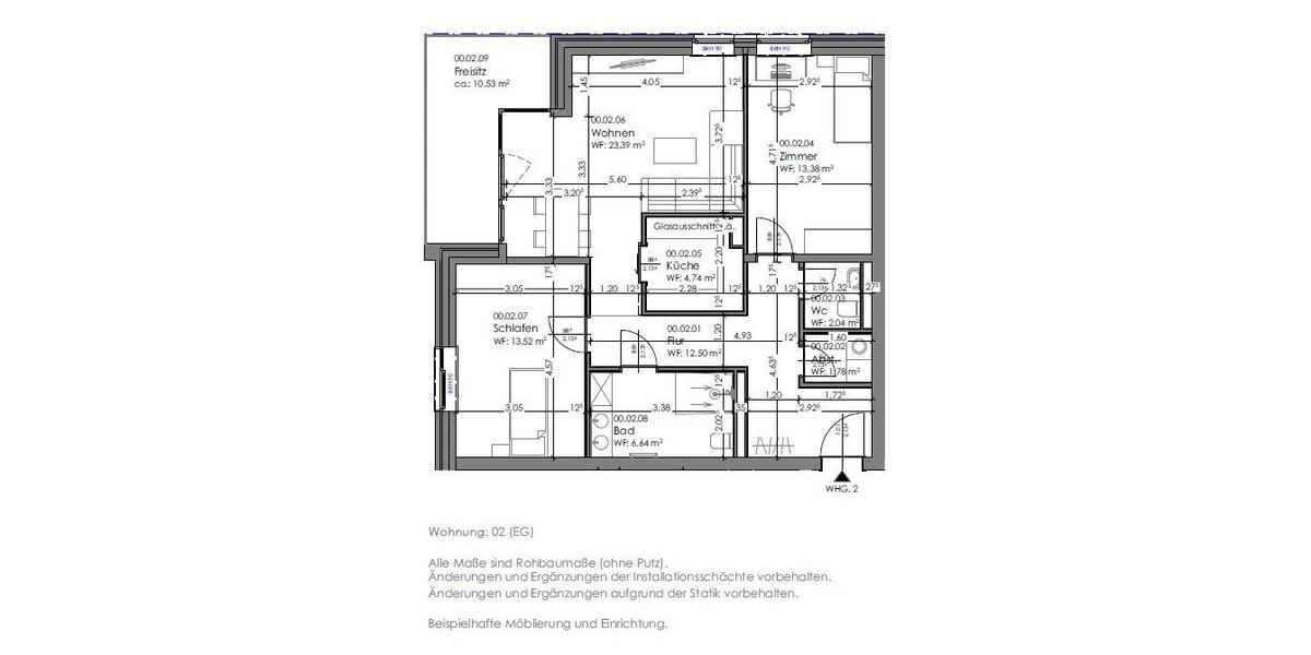 Etagenwohnung Dannenberg (Elbe) - 2 Zimmer, 52 m&sup2;, 159.805&euro; | Angebot:26432629