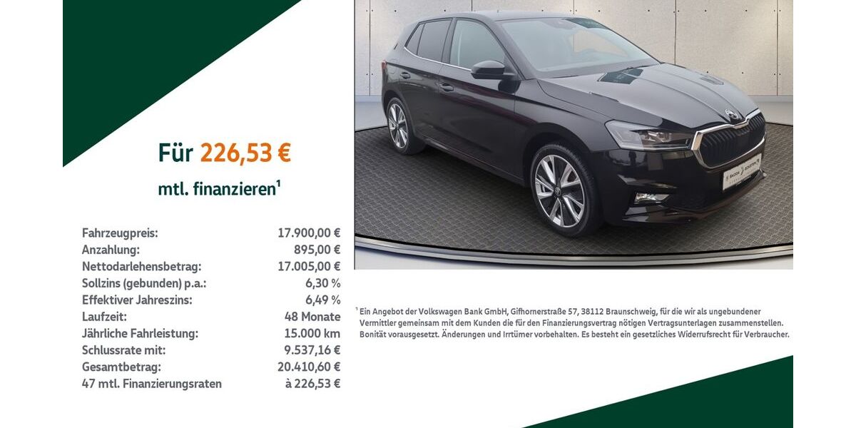 Skoda Fabia 40.000 km 16.600 &euro; Sonneberg 96515