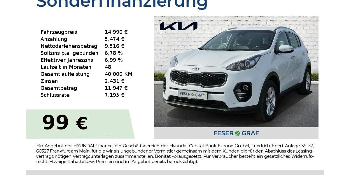 Kia Sportage 96.078 km 14.990 &euro; Roth 91154