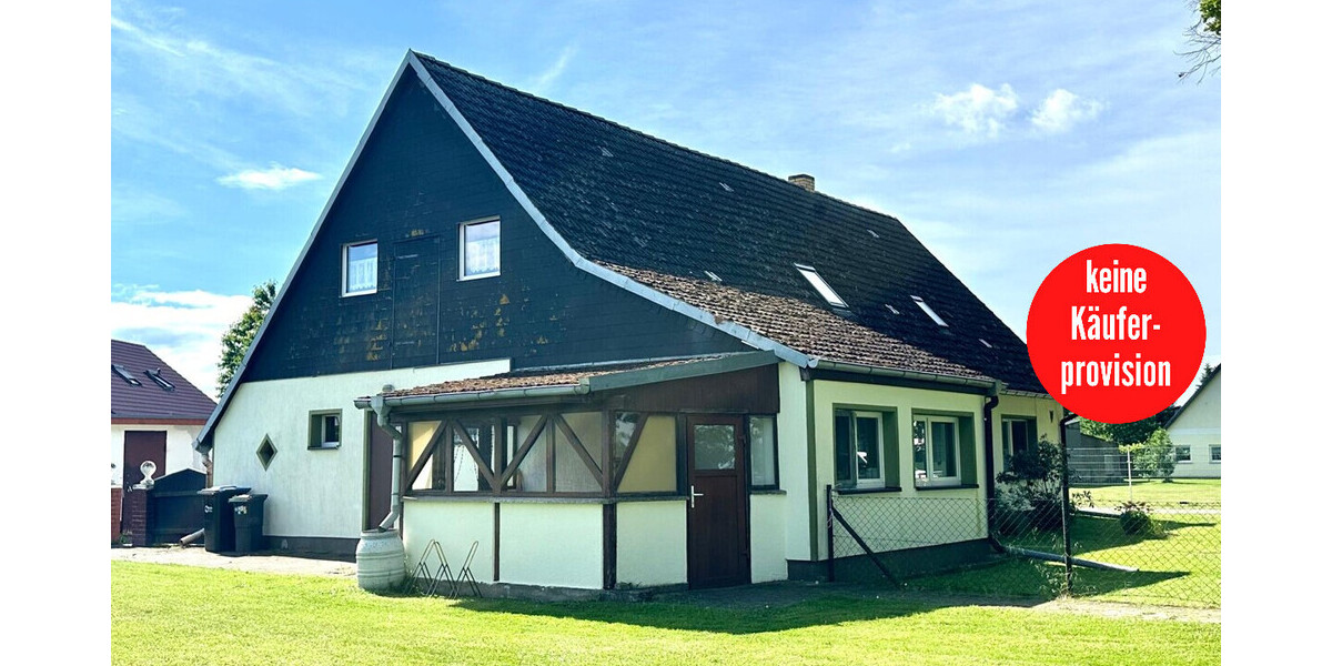 HORN IMMOBILIEN ++ großzügiges Wohnhaus mit Einliegerwohnung und Nebengelass in Ducherow - Mehrfamilienhaus, Wohnhaus Ducherow | Angebot:27248676