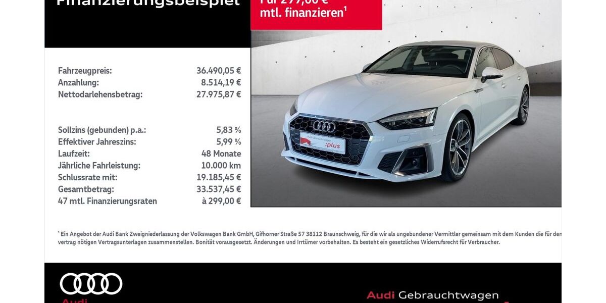 Audi A5 54.833 km 36.490 &euro; Rostock 18059