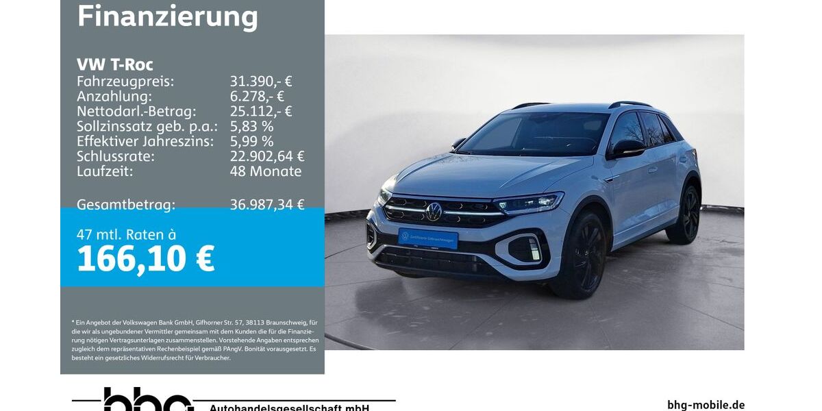 VW T-Roc 8.620 km 31.390 &euro; Balingen 72336