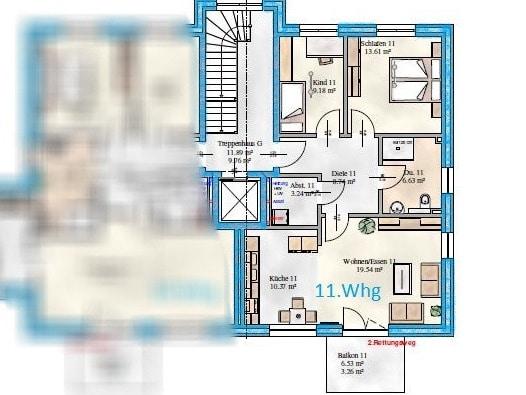 Etagenwohnung Heide - 3 Zimmer, 75 m&sup2;, 895&euro; | Angebot:24937945