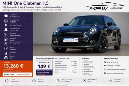 Mini One Clubman 114.879 km 12.599 &euro; Gerlingen 70839