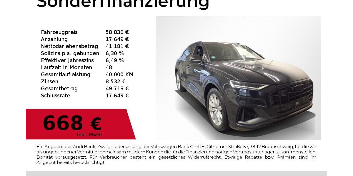 Audi Q8 51.600 km 58.830 &euro; Nürnberg 90411