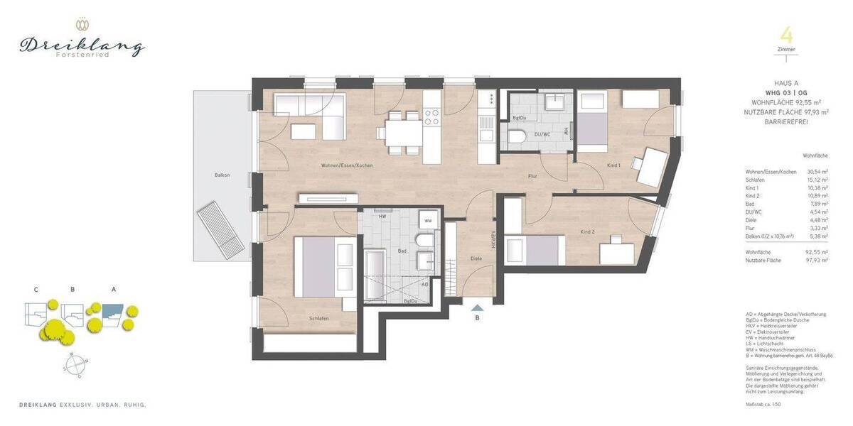 Etagenwohnung München Forstenried Thalk.Obersendl.-Forsten-Fürstenr.-Solln - 4 Zimmer, 92 m&sup2;, 989.900&euro; | Angebot:26684319