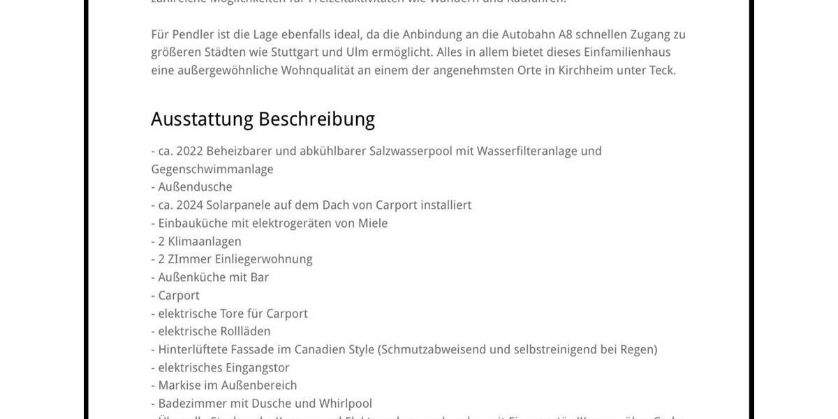 Einfamilienhaus Kirchheim unter Teck - 8.5 Zimmer, 220 m&sup2;, 799.000&euro; | Angebot:25409206