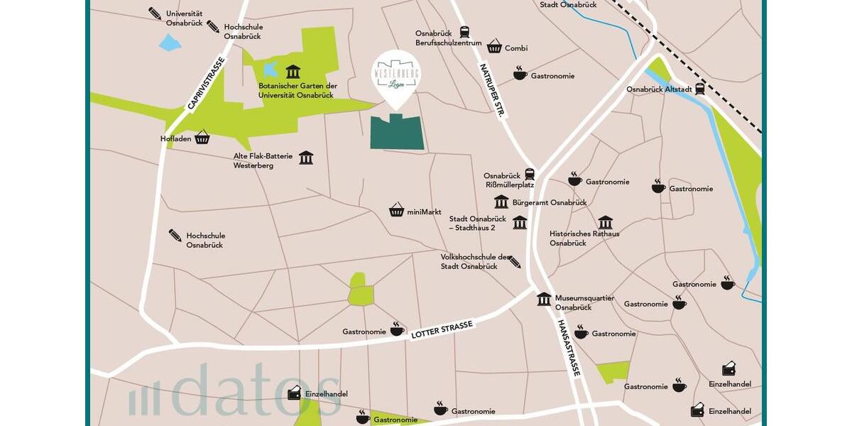 Erdgeschoßwohnung Osnabrück Hafen - 2 Zimmer, 83 m&sup2;, 1.350&euro; | Angebot:26717594