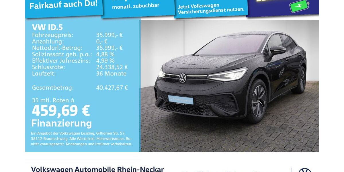 VW ID.5 9.151 km 35.499 &euro; Mannheim 68309