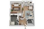 Etagenwohnung Achim - 2 Zimmer, 53 m&sup2;, 78.000&euro; | Angebot:26787402