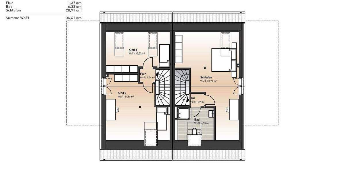 Doppelhaushälfte Ennepetal Homberge - 4 Zimmer, 140 m&sup2;, 484.000&euro; | Angebot:25730479