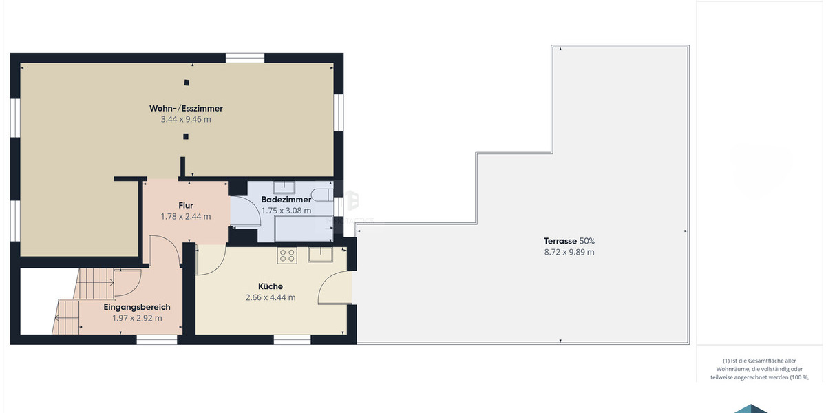 Etagenwohnung Bad Kreuznach Bad Münster-Ebernburg - 4 Zimmer, 137 m&sup2;, 269.000&euro; | Angebot:26473282