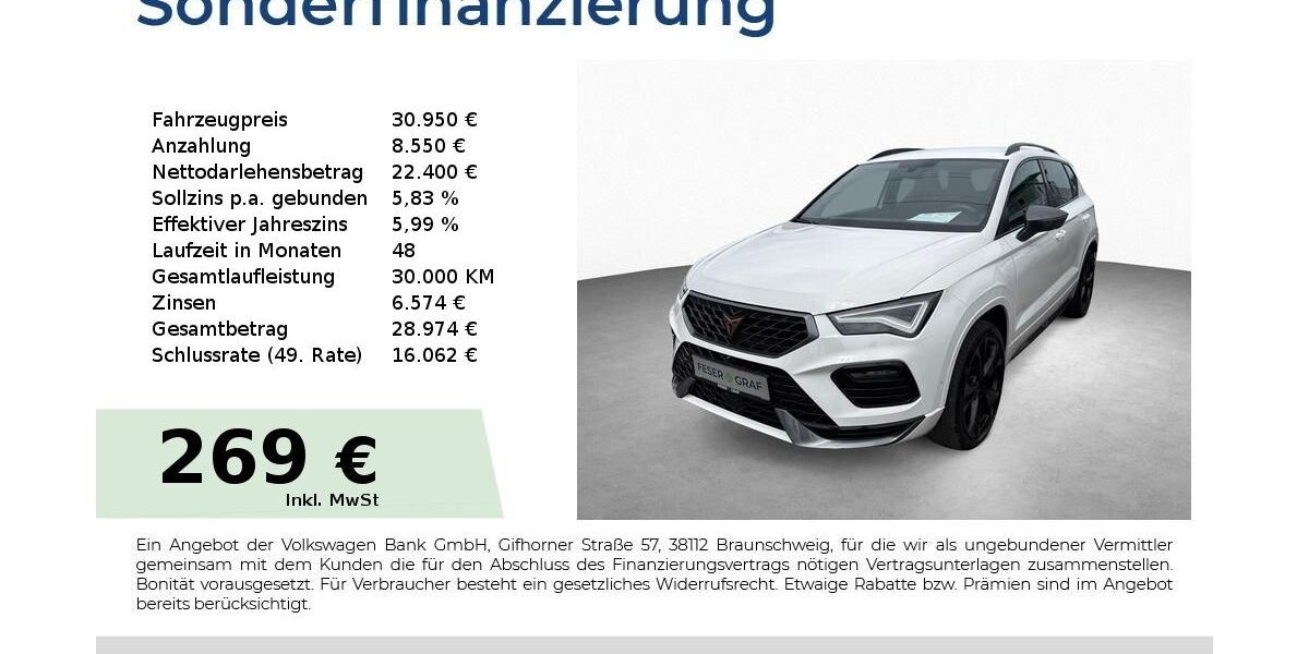 Cupra Ateca 51.600 km 30.950 € Roth 91154