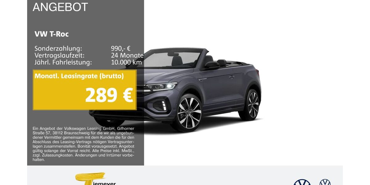 VW T-Roc 22.301 km 31.970 &euro; Marl 45770
