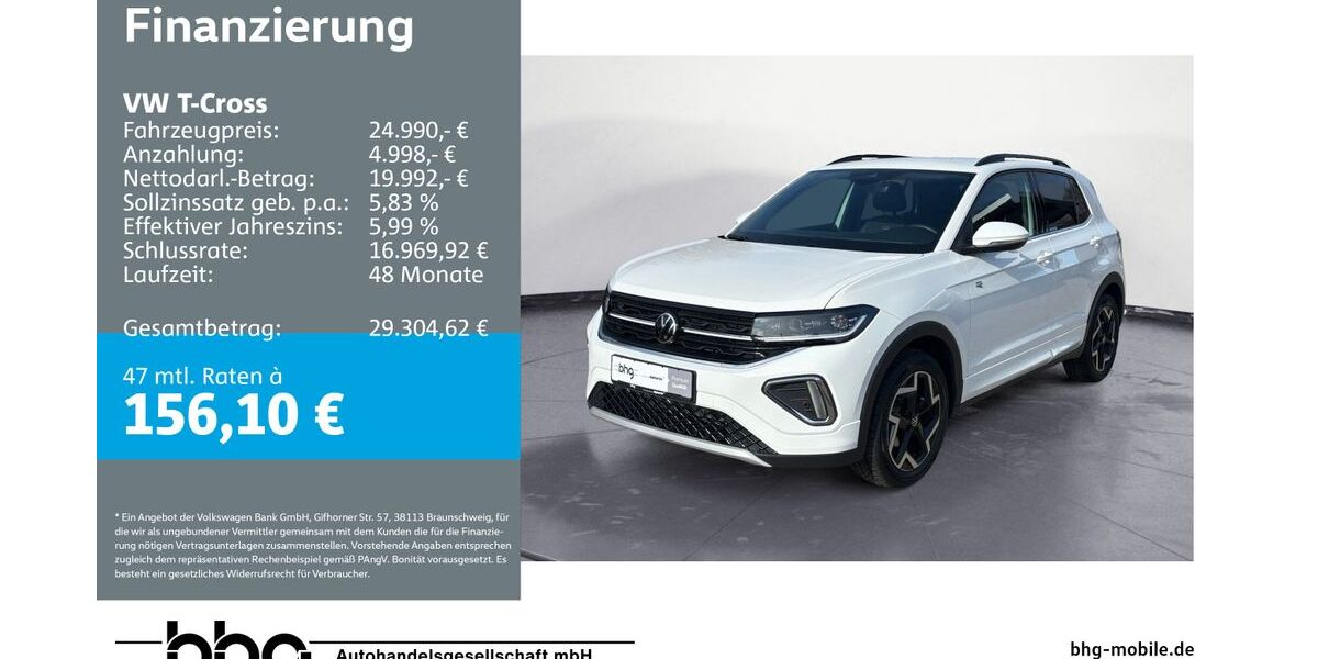 VW T-Cross 6.518 km 24.990 &euro; Balingen 72336