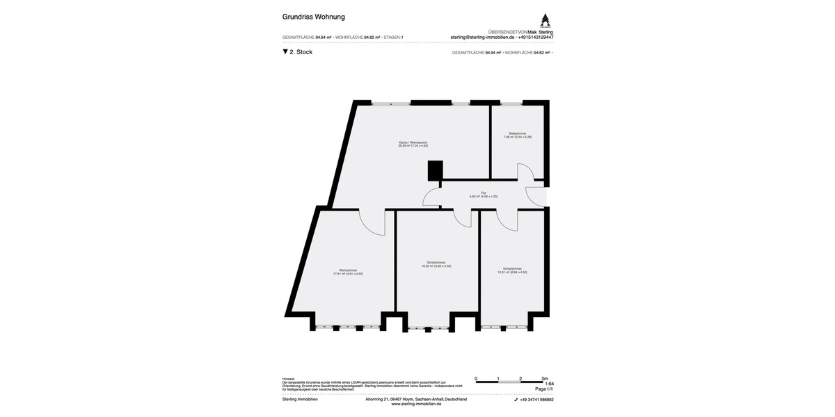 Gewerbeobjekt Halberstadt - 4 Zimmer, 87 m&sup2;, 572&euro; | Angebot:26867291