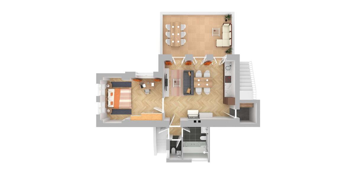 Etagenwohnung Oberbarnim - 2 Zimmer, 70 m&sup2;, 1.250&euro; | Angebot:26355015
