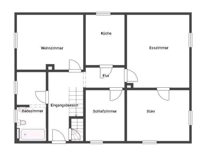 Einfamilienhaus Bad Königshofen im Grabfeld - 8 Zimmer, 196 m&sup2;, 1.100&euro; | Angebot:25725357