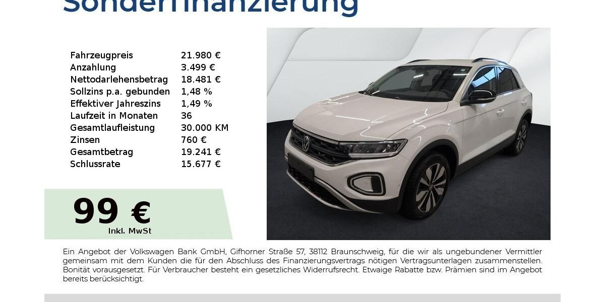 VW T-Roc 21.620 km 21.980 &euro; Fürth 90763