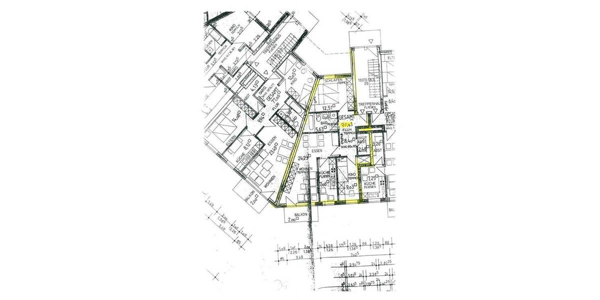 Etagenwohnung Neustadt-Glewe Glewe - 3 Zimmer, 71 m&sup2;, 80.000&euro; | Angebot:26217625