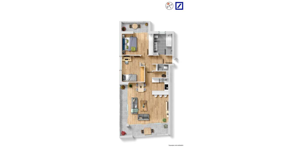 Etagenwohnung Künzelsau - 3 Zimmer, 94 m&sup2;, 379.000&euro; | Angebot:25916304