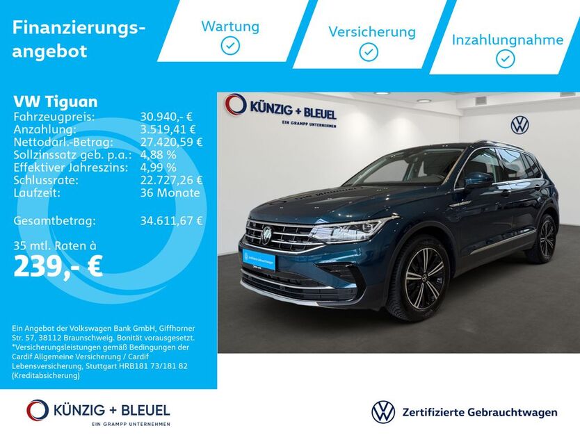 VW Tiguan 19.478 km 30.940 € Aschaffenburg 63741