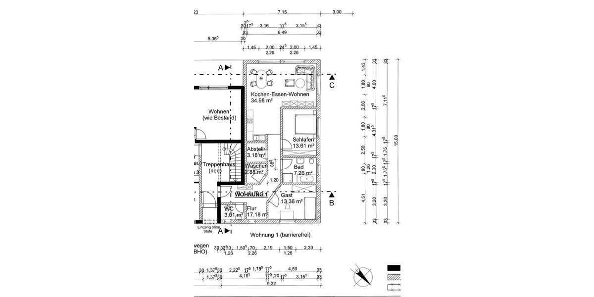 Erdgeschoßwohnung Herborn - 3 Zimmer, 100 m&sup2;, 1.050&euro; | Angebot:26262304