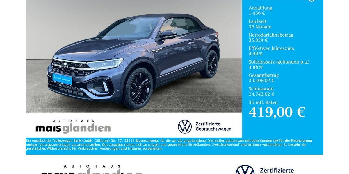 VW T-Roc 12.500 km 36.480 &euro; Pronsfeld 54597