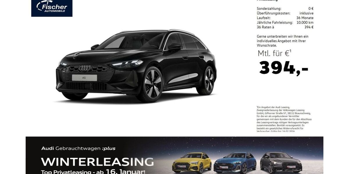 Audi A5 16.382 km 49.480 &euro; Neumarkt 92318