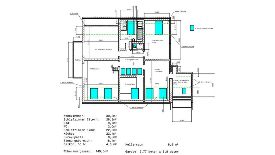 Dachgeschoßwohnung Bruckberg - 4 Zimmer, 149 m&sup2;, 420.000&euro; | Angebot:26984630