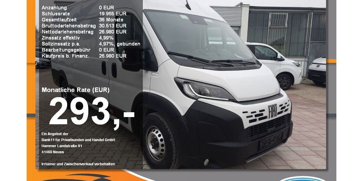 Fiat Ducato 29.450 km 26.980 &euro; Neustadt / Donau 93333