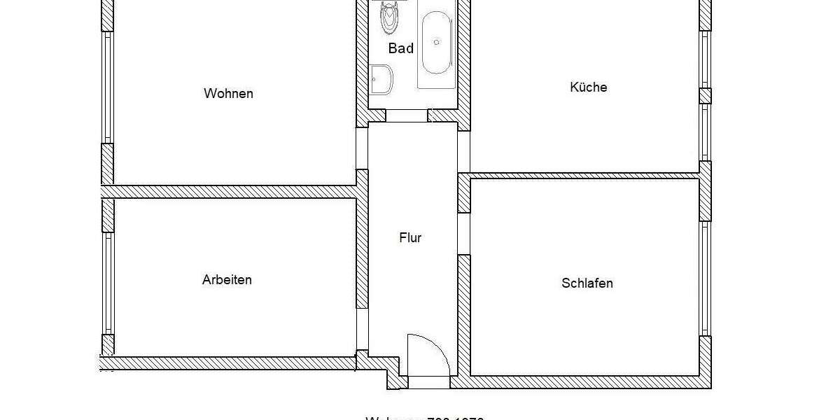 Etagenwohnung Bonn Nordstadt - 3 Zimmer, 76 m&sup2;, 830&euro; | Angebot:26681486