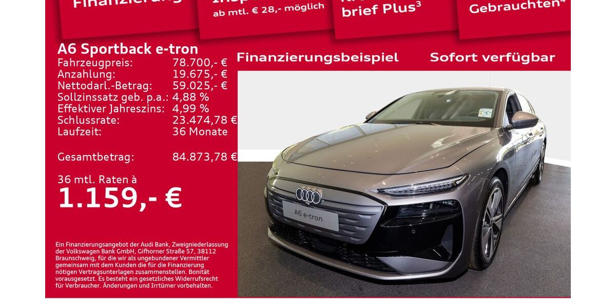 Audi A6 e-tron 6.001 km 78.700 &euro; Berlin 12489