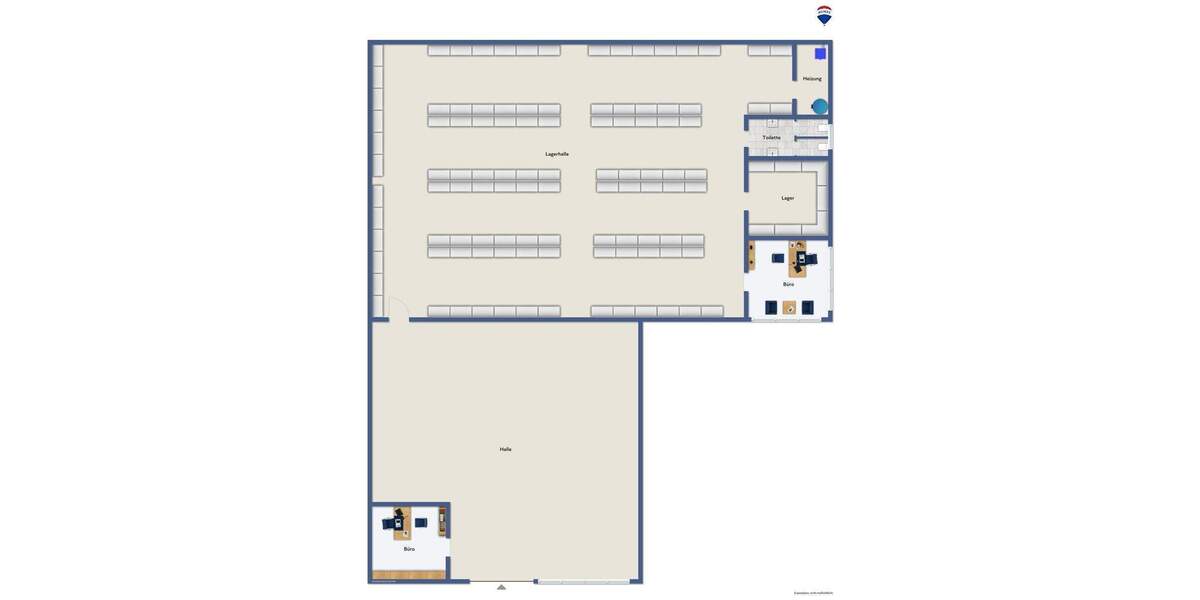 Gestaltungsfähige Gewerbehalle - Chancen für neue Konzepte zimmer