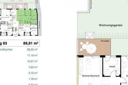 Wohnung Bamberg Gereuth - 3 Zimmer, 90 m&sup2;, 649.000&euro; | Angebot:27024158