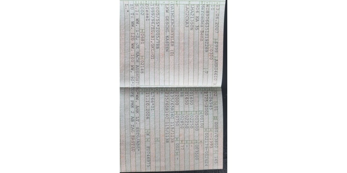 Mercedes-Benz sprinter 311 209.349 km 15.000 € Gladbeck 45964