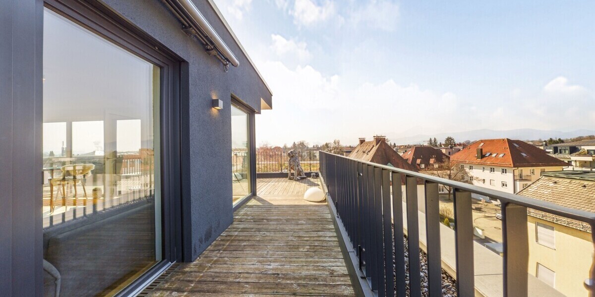 Exklusives Penthouse mit Alpenblick – stilvolles Wohnen nahe Salzburg - inkl. Einbauküche - Etagenwohnung Freilassing Freilassing | Angebot:27288484