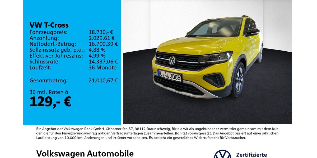 VW T-Cross 14.830 km 18.730 &euro; Leipzig 04178