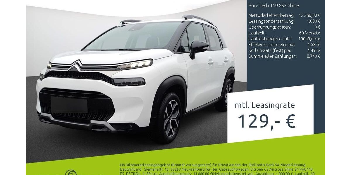 Citroen C3 Aircross 17.642 km 13.949 &euro; Bocholt 46395