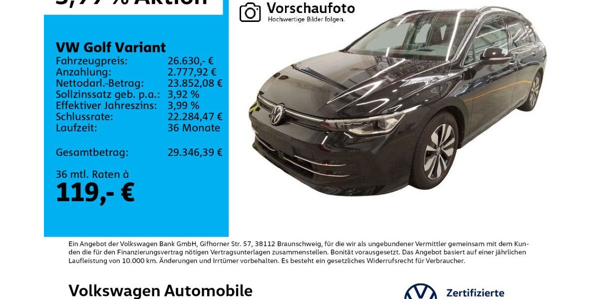 VW Golf 11.190 km 26.630 &euro; Leipzig 04178