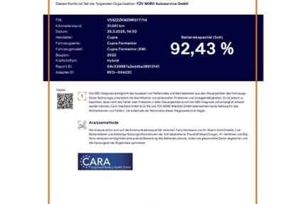 Cupra Formentor 31.060 km 26.450 &euro; Burgwedel 30938