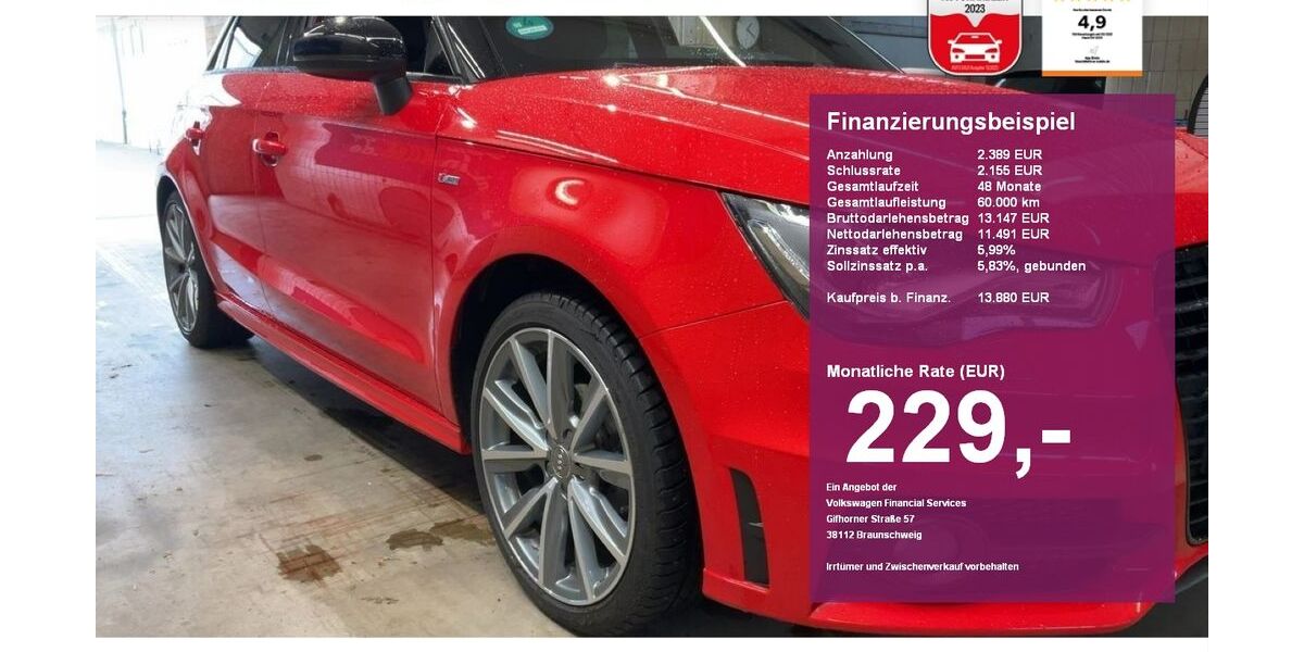 Audi A1 42.400 km 13.880 &euro; Albbruck 79774